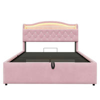 POLSTERBETT 140/200 cm Rosa - Pink, Textil