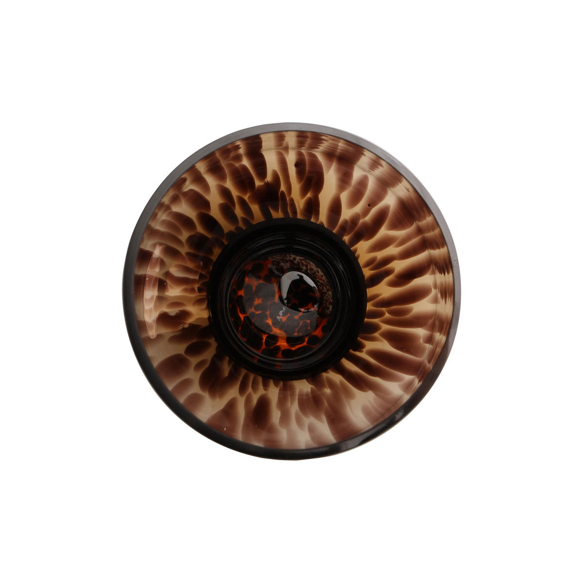 VASE Amber Rain, Glas, Metall, Braun, 60 cm - Braun, Glas (60cm) - Goebel