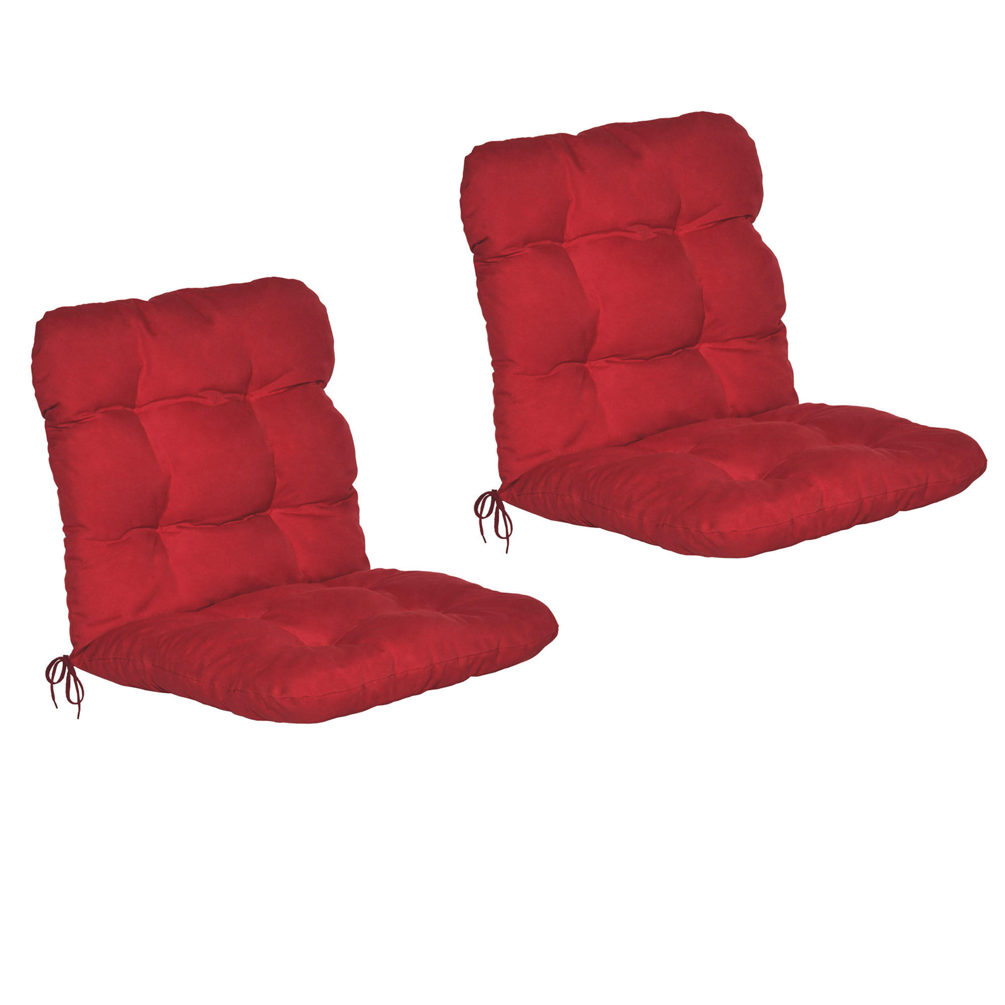 NIEDERLEHNERAUFLAGE Flair NL 100/50/8cm Rot (2tlg) - Rot, Textil (50/8/100cm) - Beautissu 