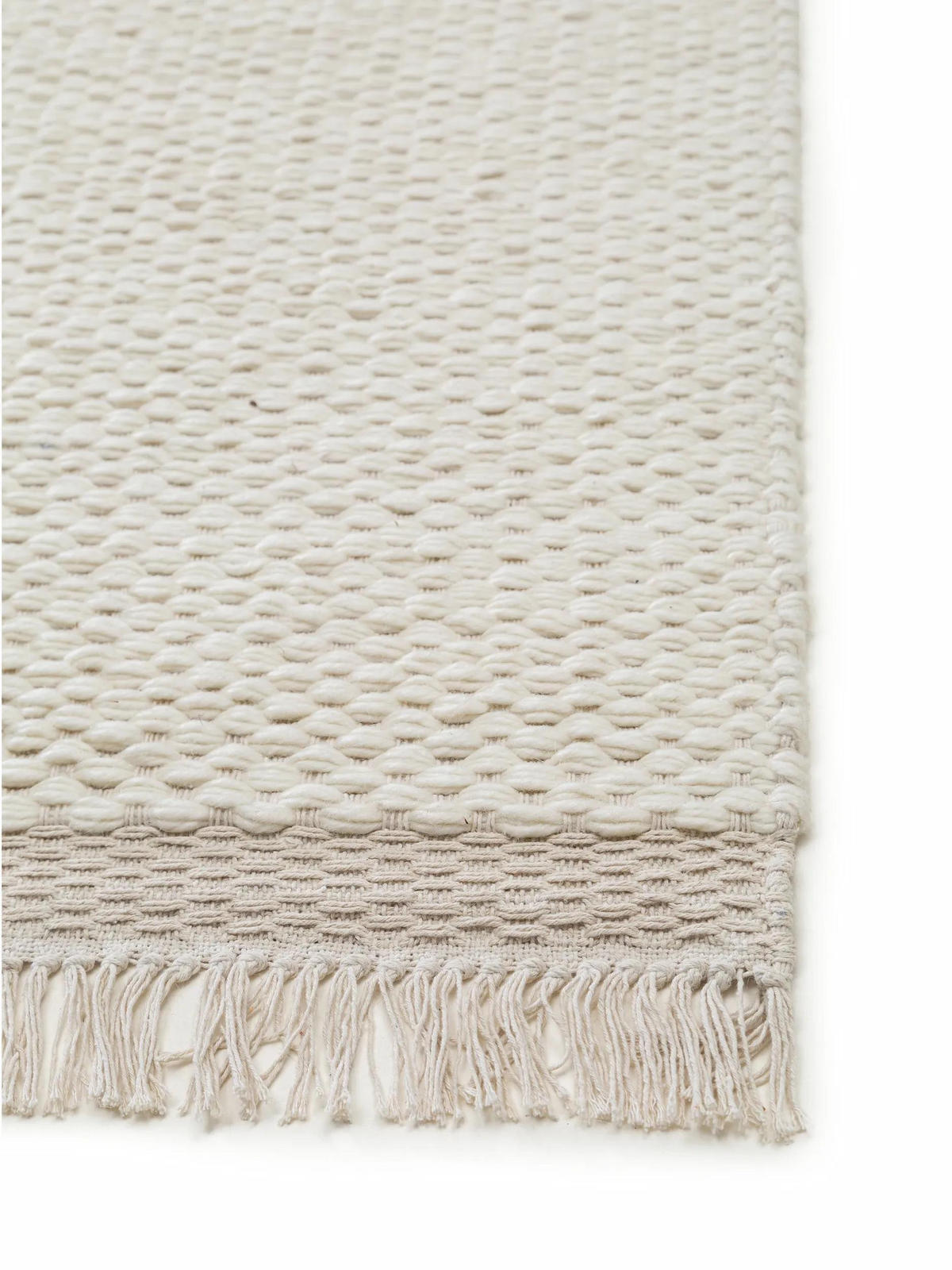 WOLLTEPPICH Lana Cream 120x170 cm - Creme, Textil (120/170cm) - benuta Pure