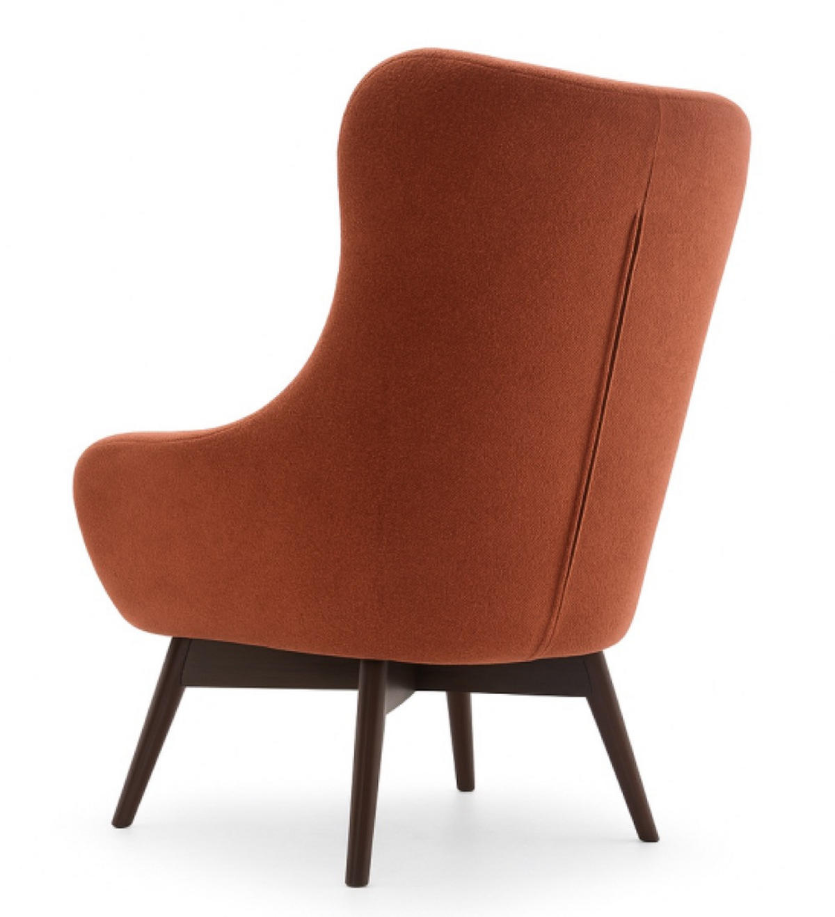 SESSEL Kupfer LISA CARO Auf Holzbeinen - Kupferfarben, Textil (88/108/88cm) - Sepro Meble