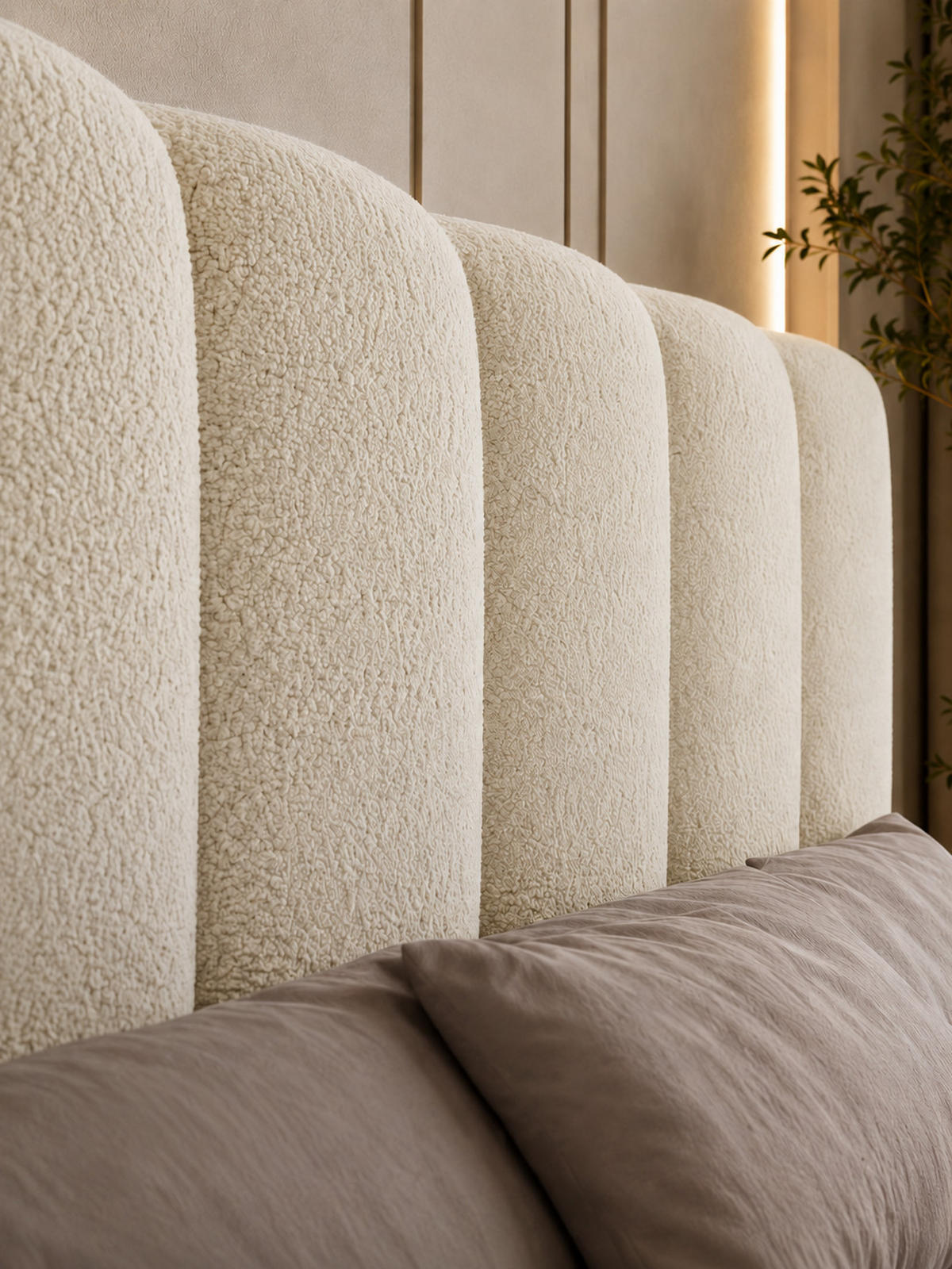 BOXBET NOLARO 160x200 cm Komplett-Set mit Bettkasten, Bonell-Matratze und Topper, Bouclé Weiß - Weiß, Textil (160/200cm) - Luxkor24