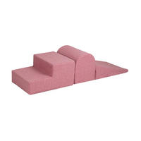SCHAUMSTOFF-BAUSTEINE für Kinder, Boucle, Rosa - Rosa, Textil (145/30/145cm) - MeowBaby