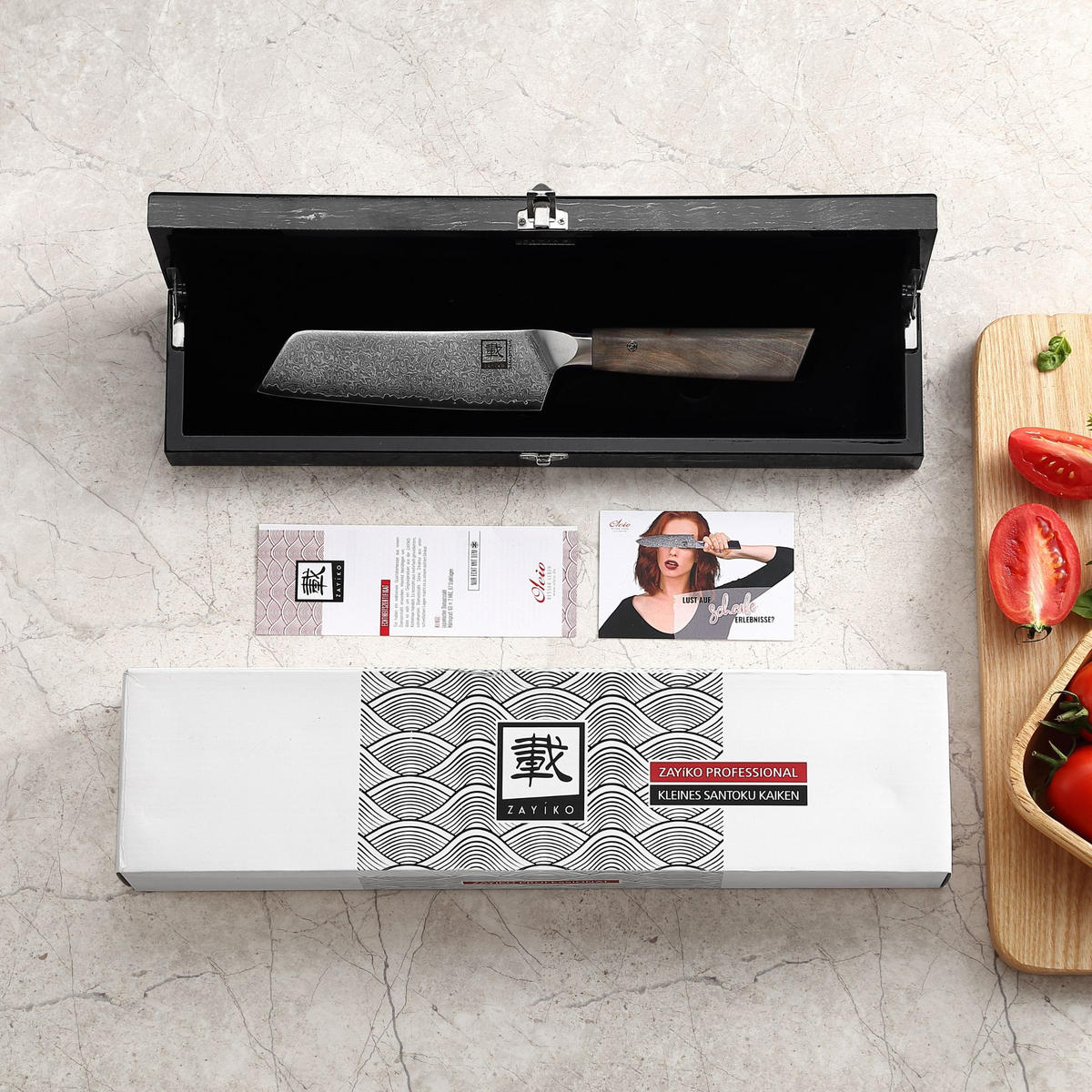 SANTOKUMESSER 16 cm - Ahornfarben, Holz/Metall (30cm) - Zayiko