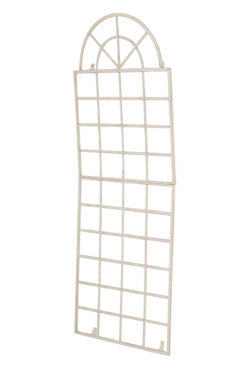 RANKGITTER Gunnar 70x1x180cm Metall Antik-Creme Rankhilfe - Creme, Metall (70/180/1cm) - DELUKE
