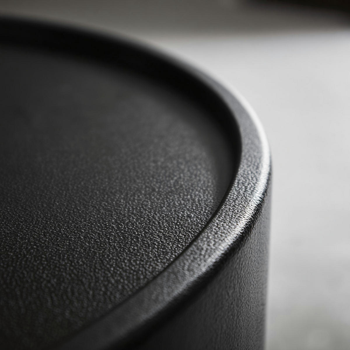 COUCHTISCH Schwarz Metall, Pilz-Design, Maße 60x60x36 cm - Schwarz, Metall (60/60/36cm) - KADIMA DESIGN