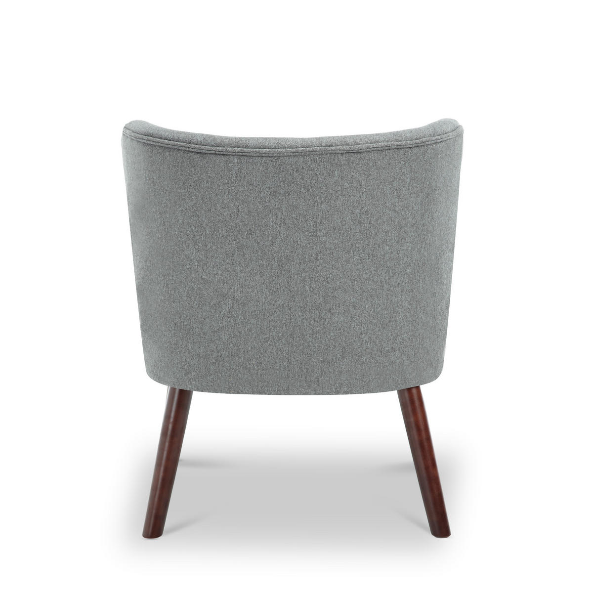 COCKTAILSESSEL 2er-Set Jofi aus dunkelgrauem Stoff - Dunkelgrau/Dunkelbraun, Holz/Textil (56/70.5/67cm) - Sicaan