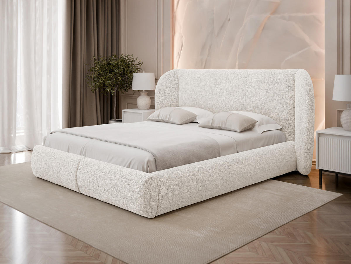 POLSTERBETT Jamika - Naturfarben, Holz/Textil (180/200cm) - MIRJAN24