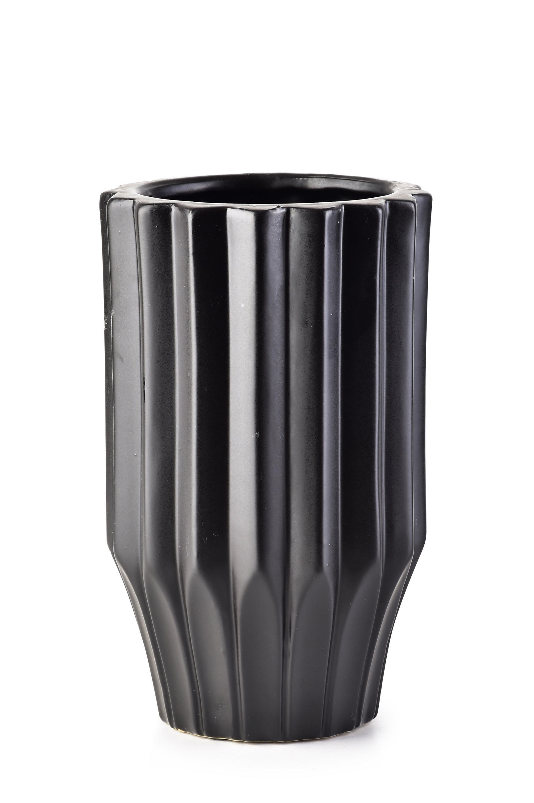 VASE Yvonne Schwarz 12/12/20 cm Keramik - Schwarz, Keramik (20cm) - Mondex