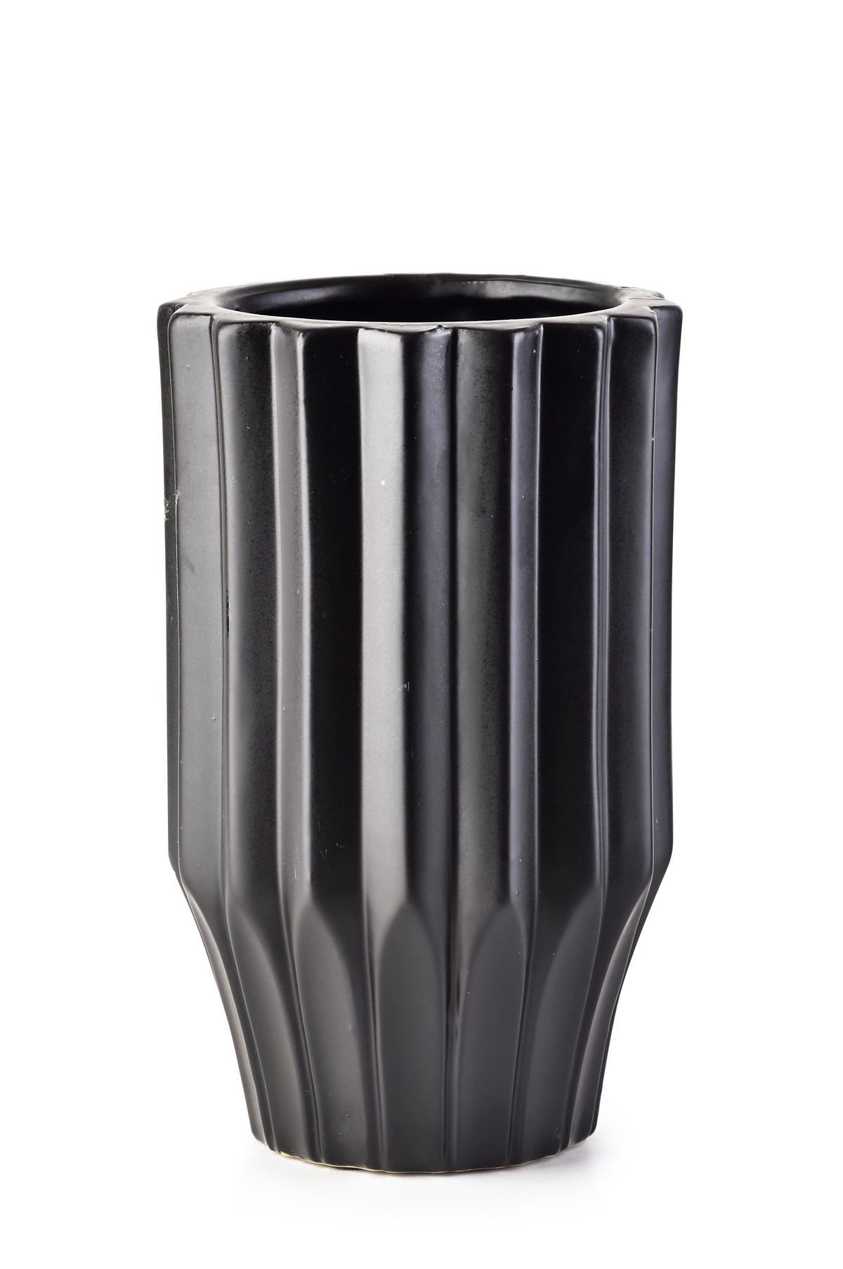 VASE Yvonne Schwarz 12/12/20 cm Keramik - Schwarz, Keramik (20cm) - Mondex