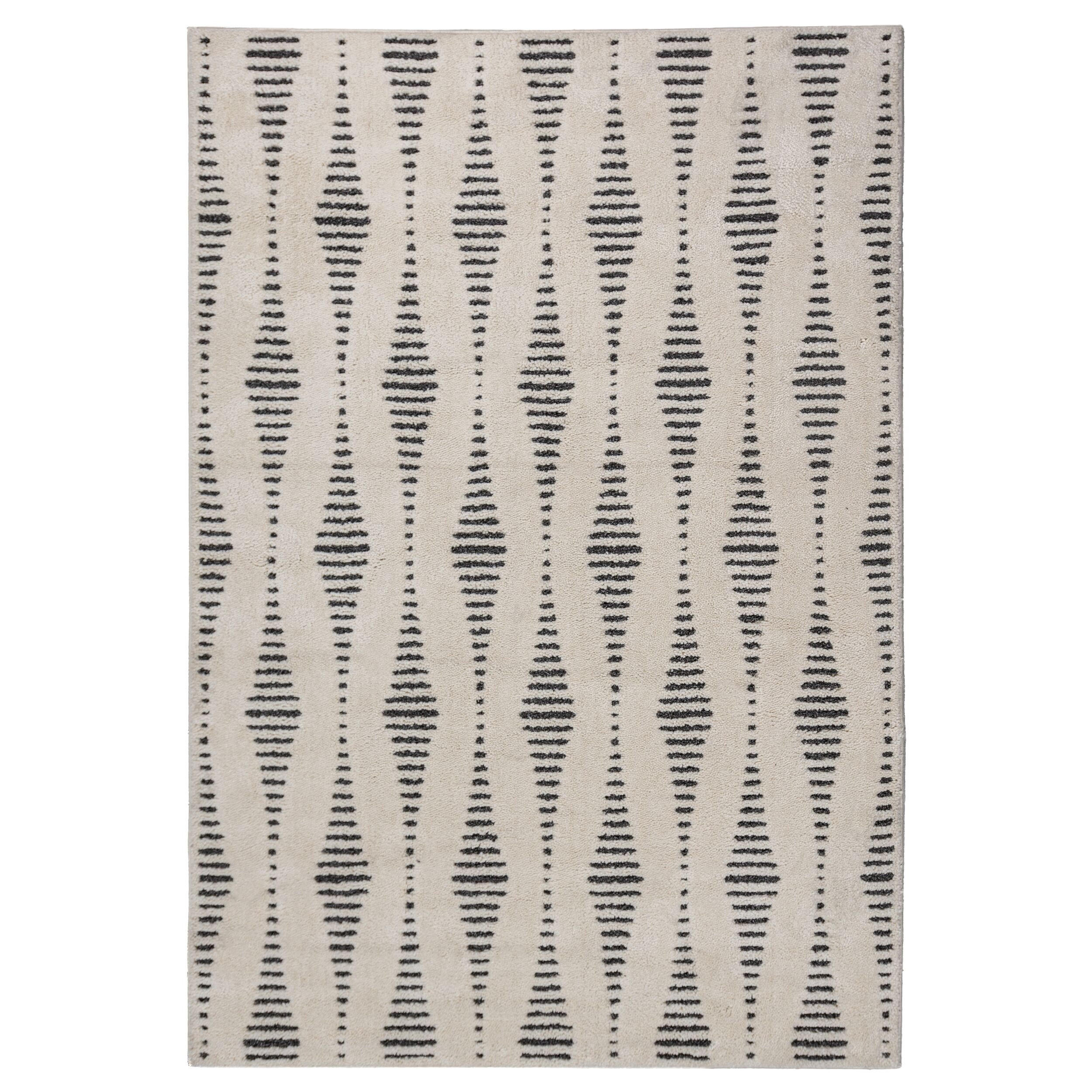 TEPPICH COLN, im Skandi-Stil, Creme-Schwarz, 200 x 290 cm - Beige, Textil (200/290cm) - KADIMA DESIGN