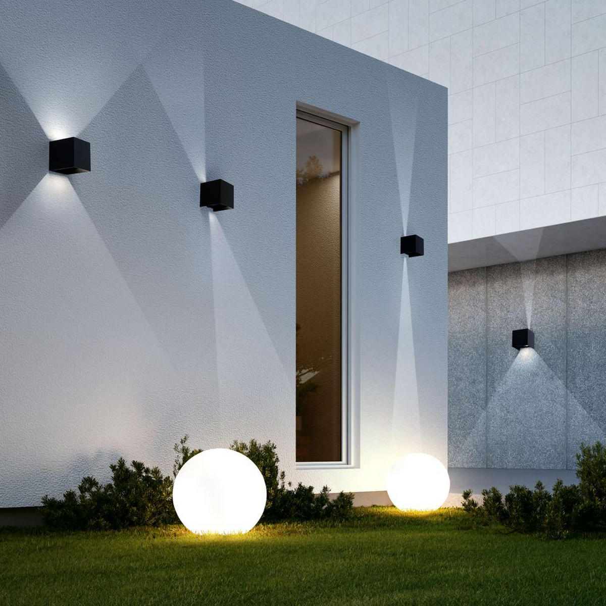 LED WANDLEUCHTE VT-759 Schwarz - Schwarz, Metall (10/10/10cm)