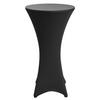 STEHTISCHHUSSE Stella Ø 60 cm Schwarz - Schwarz, Textil (60/120cm)