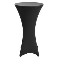STEHTISCHHUSSE Stella Ø 60 cm Schwarz - Schwarz, Textil (60/120cm)