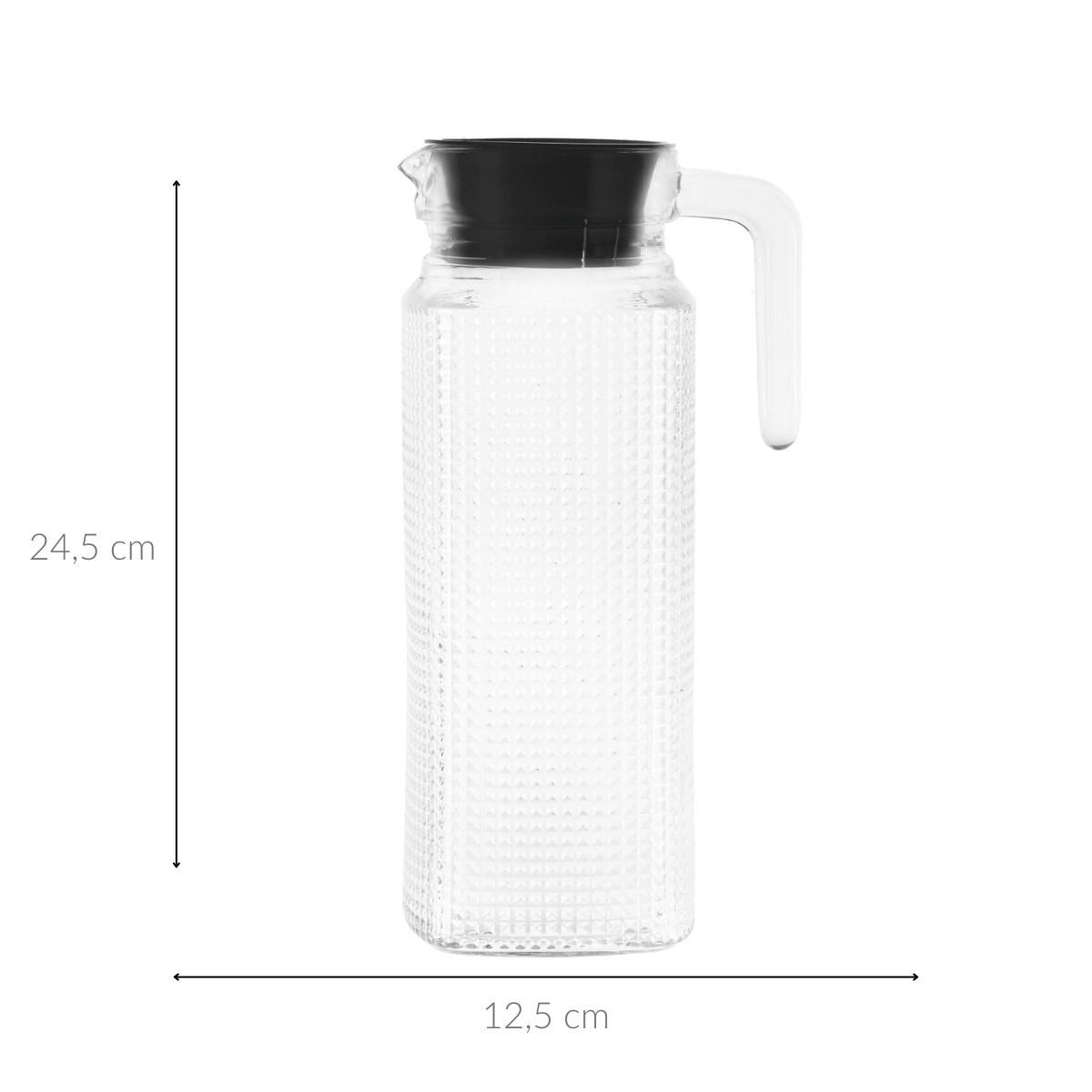 GETRÄNKEKRUG quadratisch 1 l - Transparent, Glas (1L)