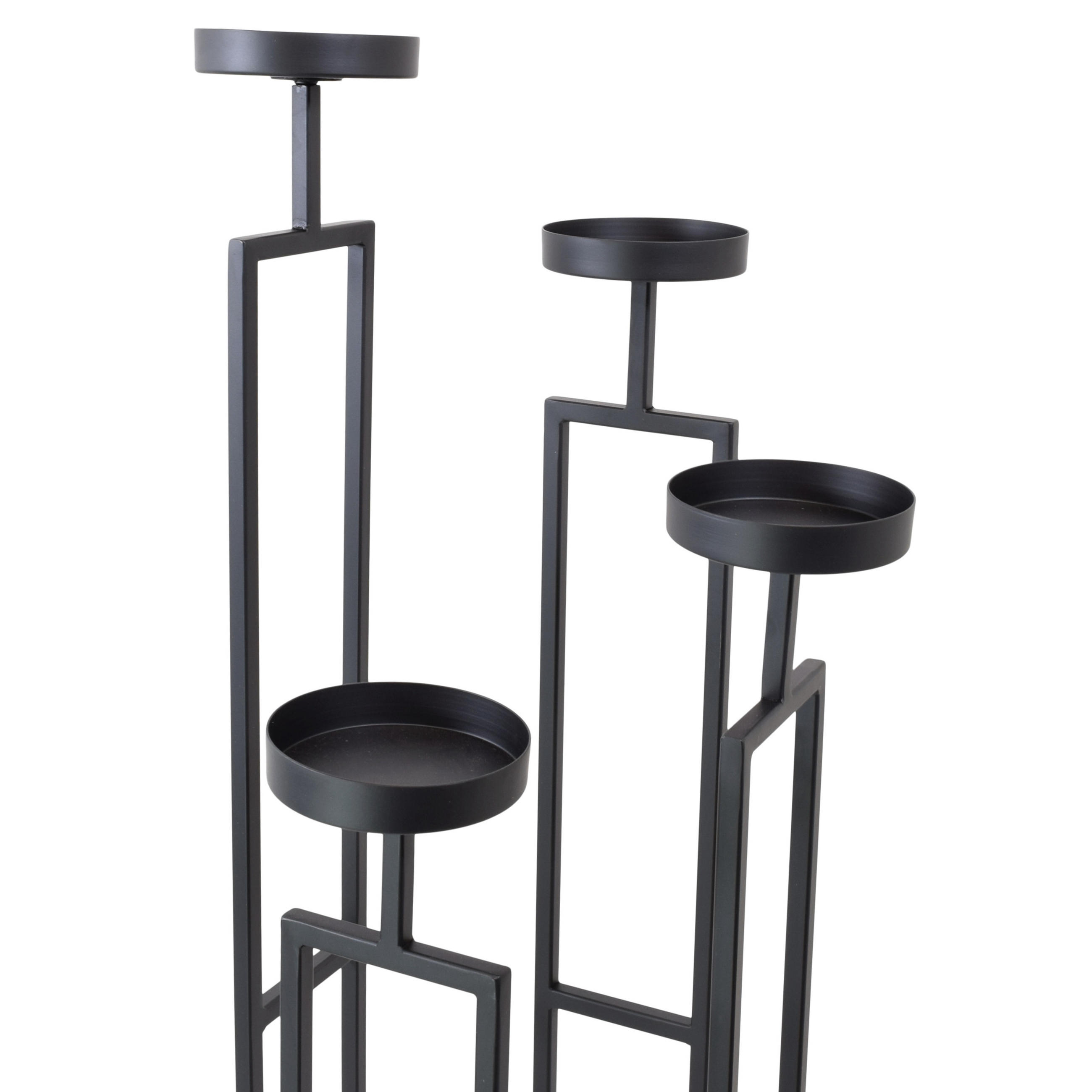 KERZENHALTER Stella - Schwarz, Metall (30/86/30cm) - LOFT42