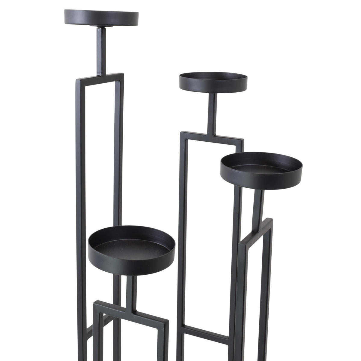 KERZENHALTER Stella - Schwarz, Metall (30/86/30cm) - LOFT42
