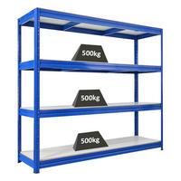 SCHWERLASTREGAL Dino 180x200x60cm Melamin-Ebenen Blau - Blau, Metall (200/180/60cm) - PROREGAL