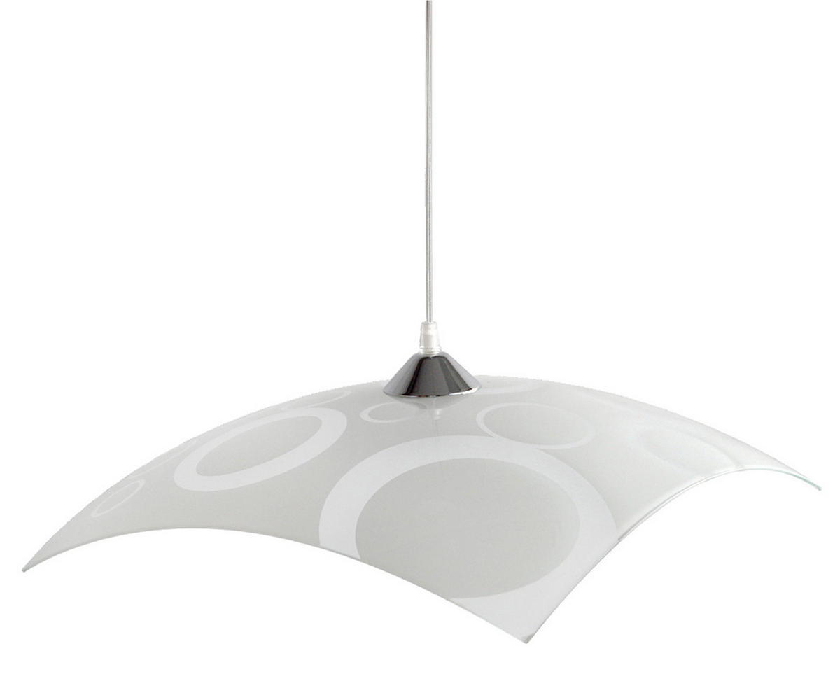 HÄNGELEUCHTE - Weiß, Glas (40/40/9cm) - Lumicom