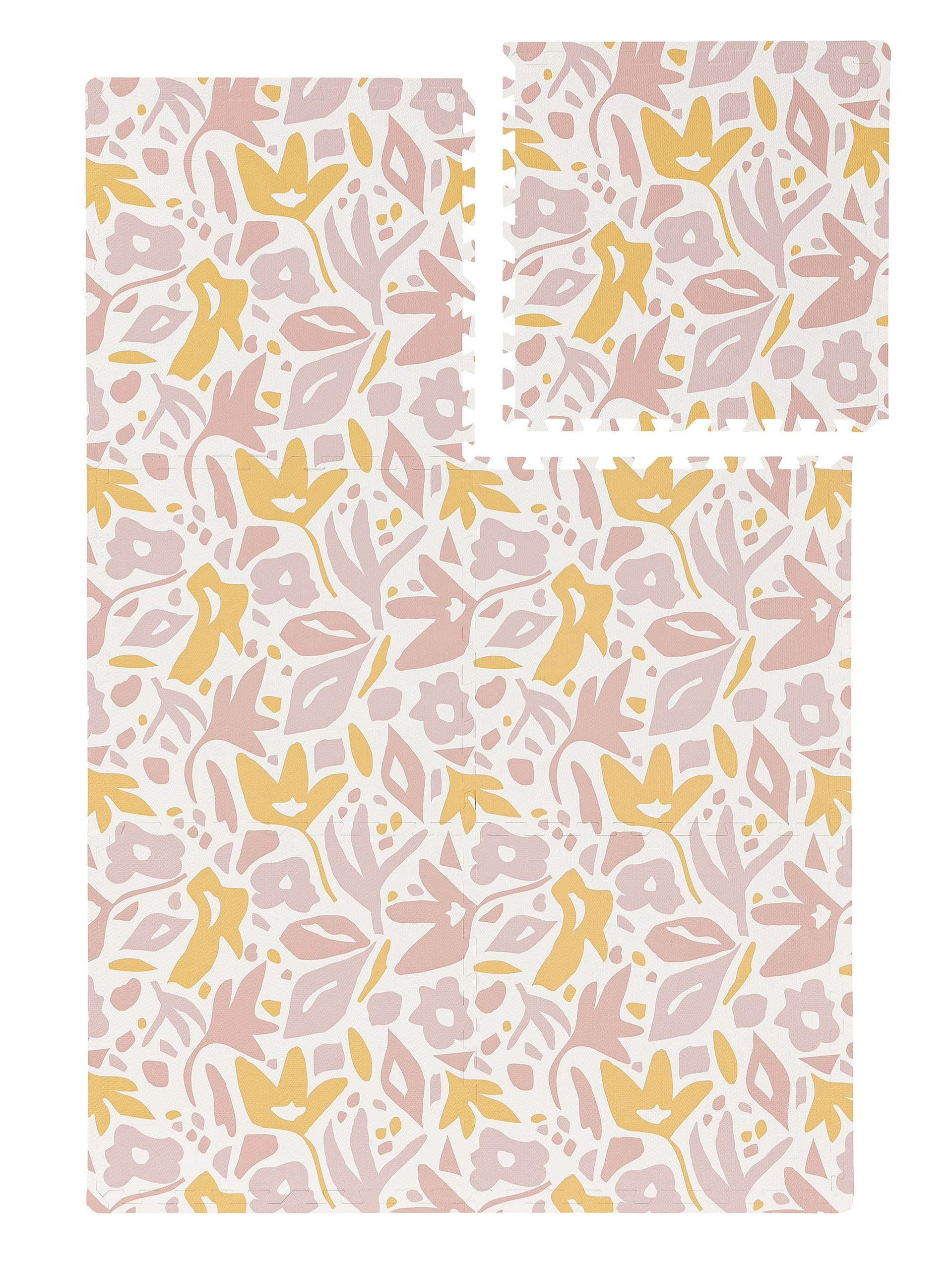 SPIELMATTE Flora Rosa 120x180 cm - Rosa, Textil (120/180cm) - Lytte