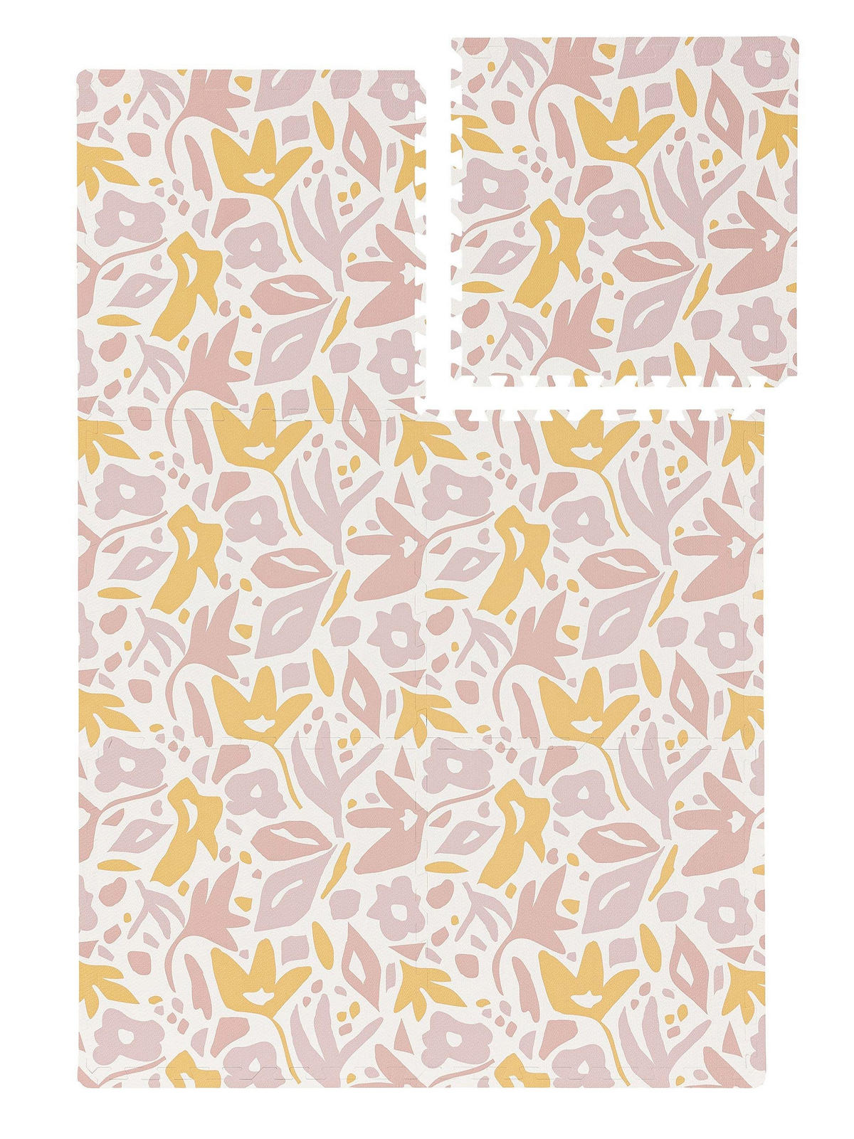 SPIELMATTE Flora Rosa 120x180 cm - Rosa, Textil (120/180cm) - Lytte