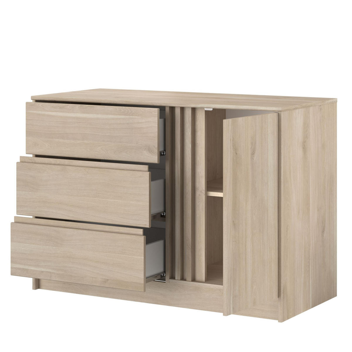 KINDERZIMMER-SET 3-tlg. Parisot Escale 17 Holzdekor Japanische Eiche - Eichefarben, Kunststoff (100/1/200cm) - 58aufmkessel