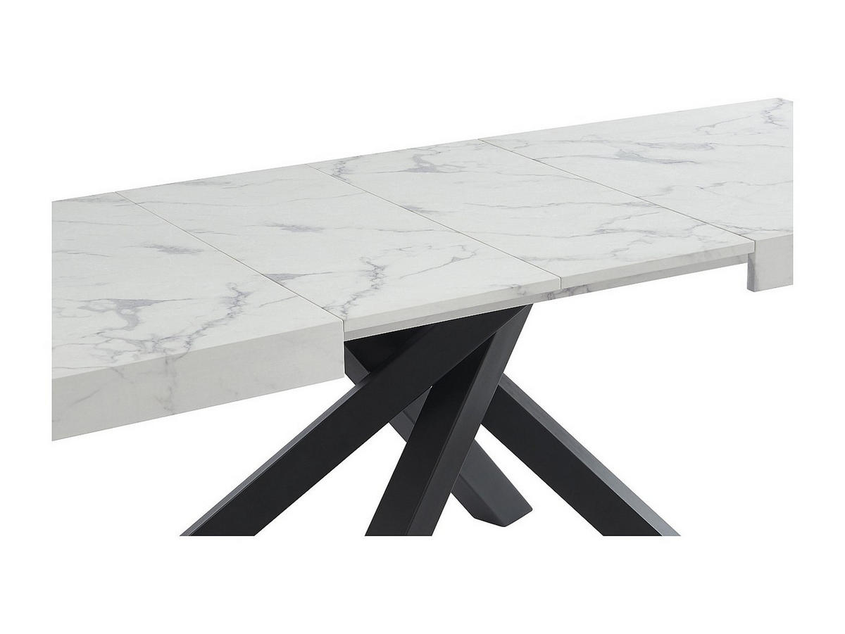ESSTISCH - 6 Personen, 8 Personen, 10 Personen - holz - weiß Catonav - Hellgrau, Holz/Metall (90/200/75cm) - Vente-Unique