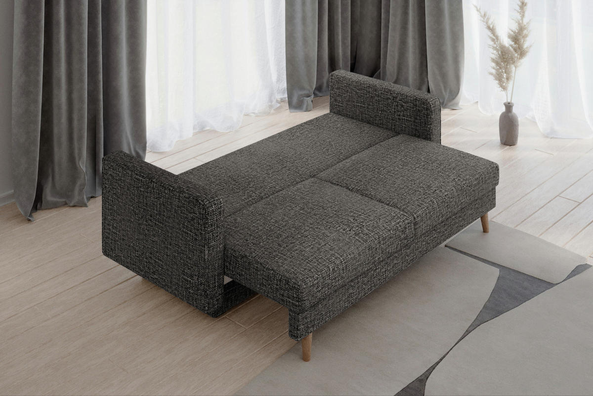 SCHLAFSOFA - Marbella - Anthrazit (IMO 60) - Anthrazit, Holz (230/90/97cm) - Möblo