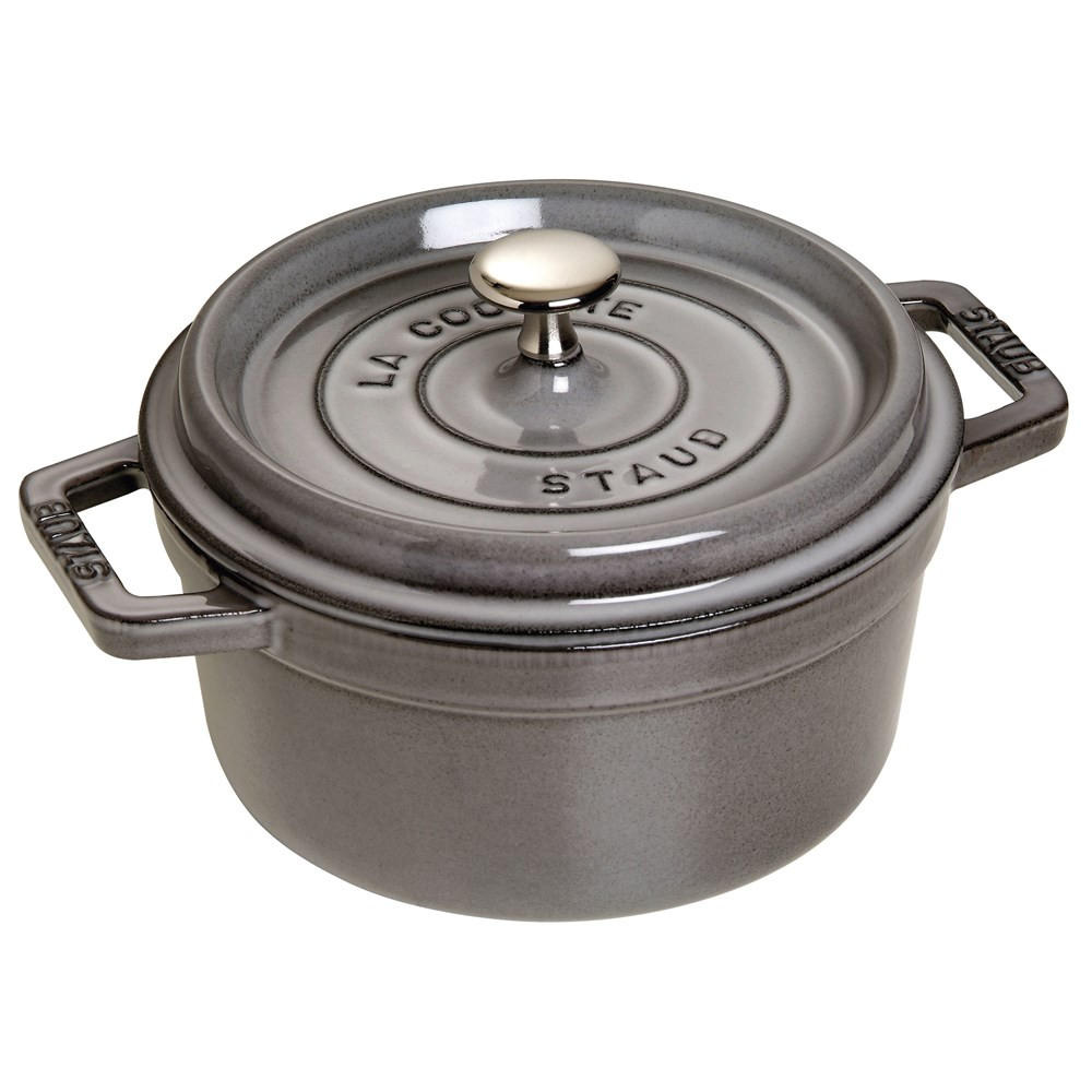 TOPF Graphit 28/24/10 cm 405094840 - Graphitfarben, Metall (23cm) - Staub