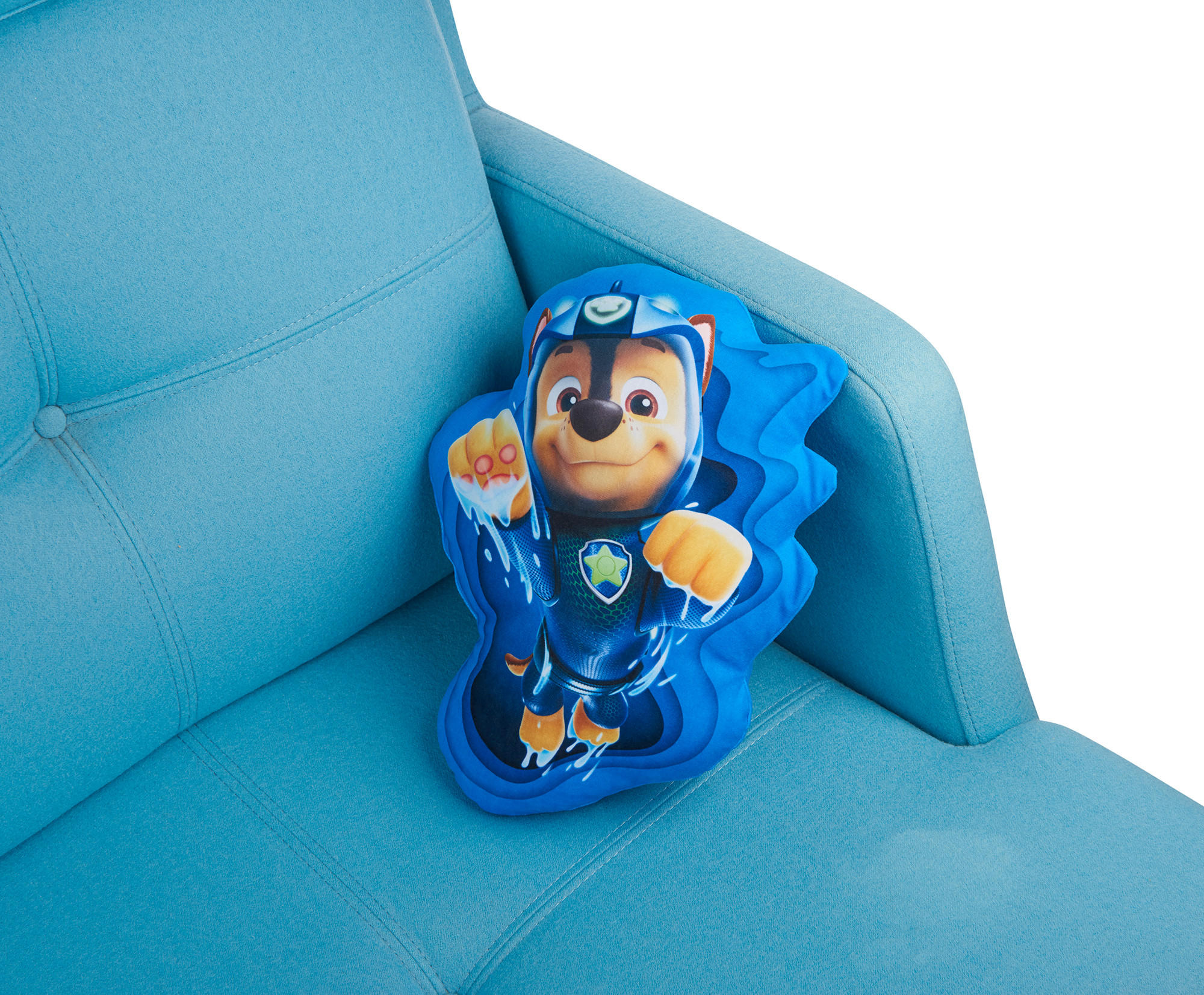 KINDERKISSEN Paw Patrol Aqua Pup Heroes Chase Blau 37 x 26 cm - Blau, Textil (37/26cm) - Paw Patrol