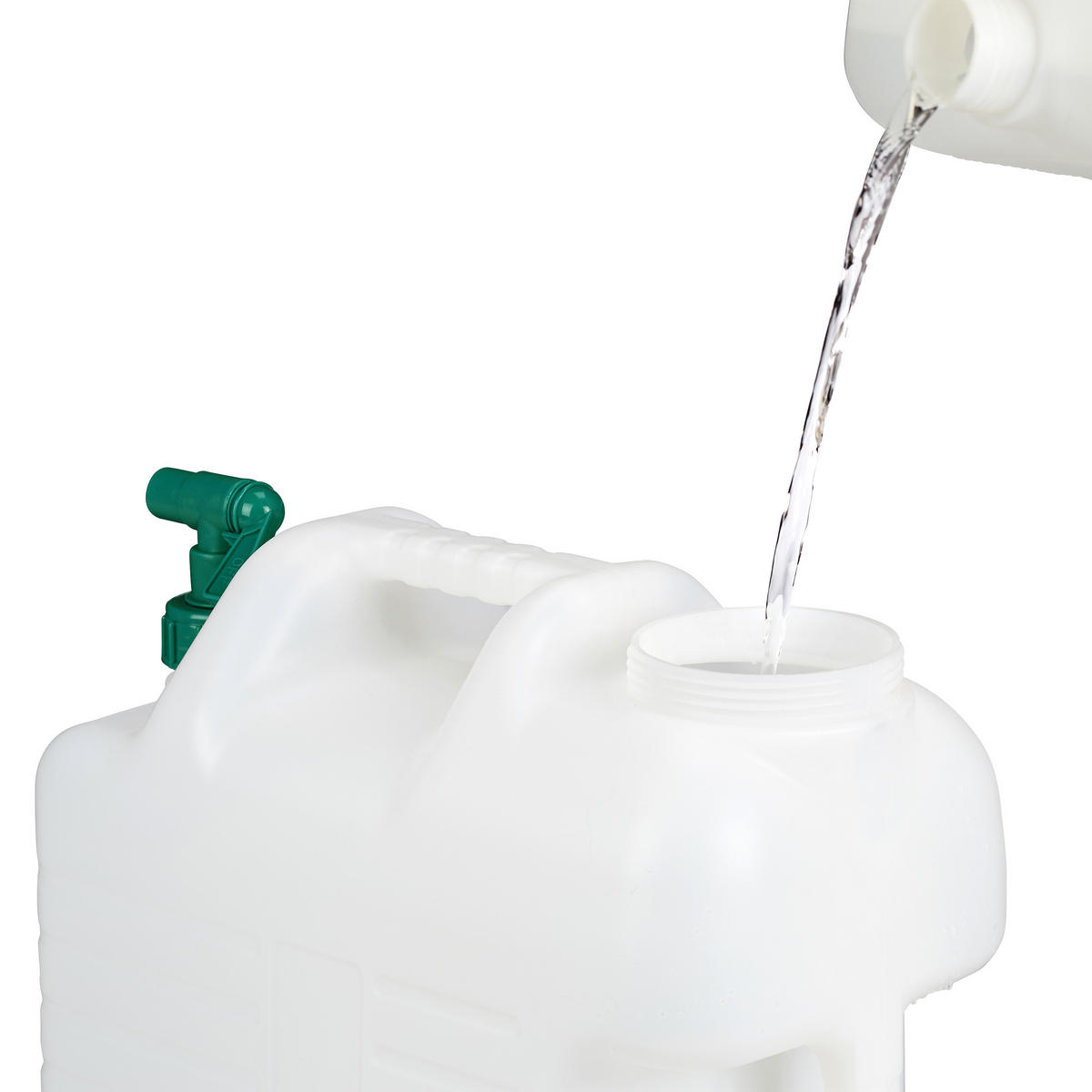 WASSERKANISTER - Weiß, Kunststoff (15L) - Relaxdays