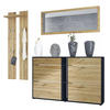 GARDEROBE Orlando Eiche Natur - Eichefarben, Holzwerkstoff (215/210/28cm) - Vladon