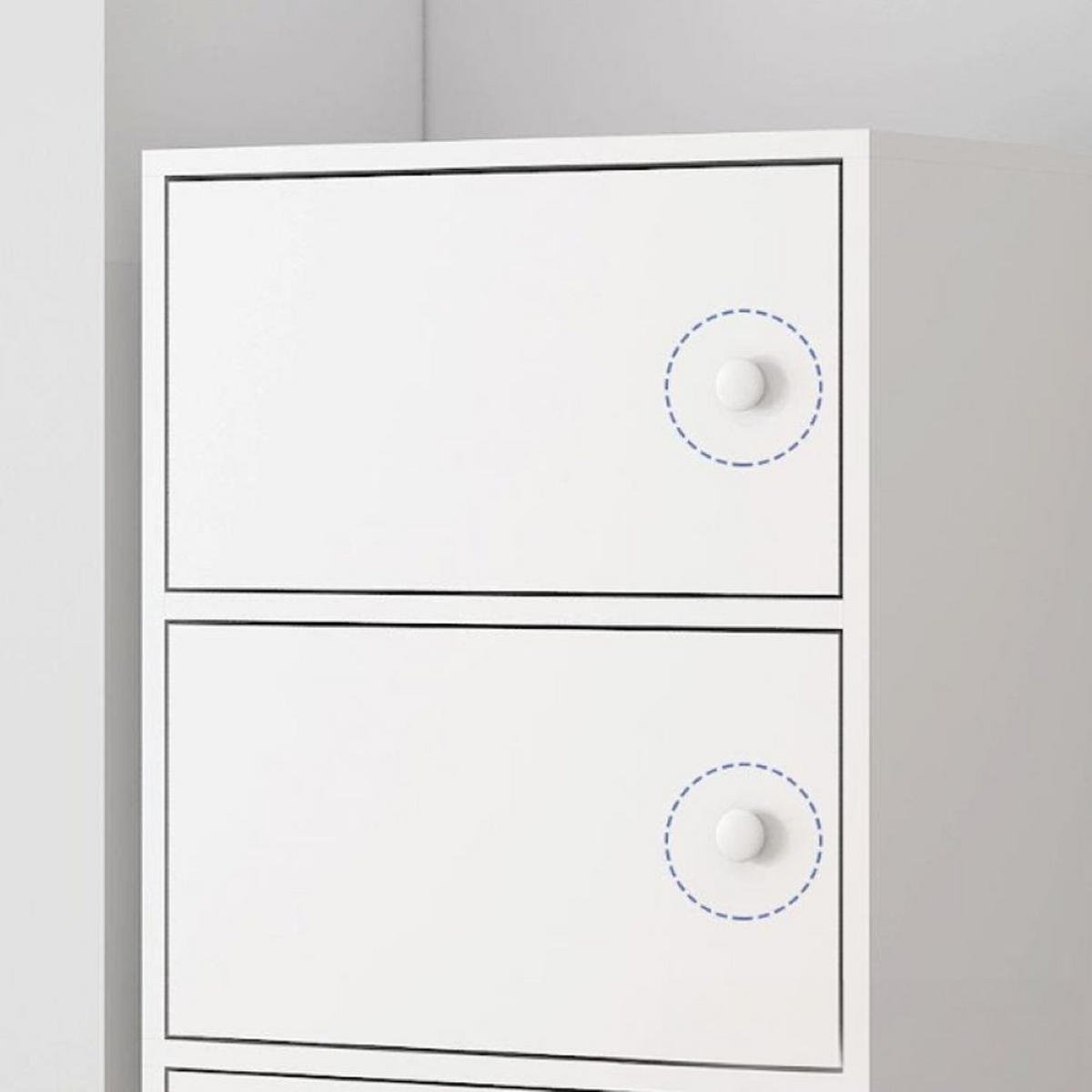 STANDREGAL , weiß, 78/30/40 cm - Weiß, Holz (40/78/30cm) - MUVU