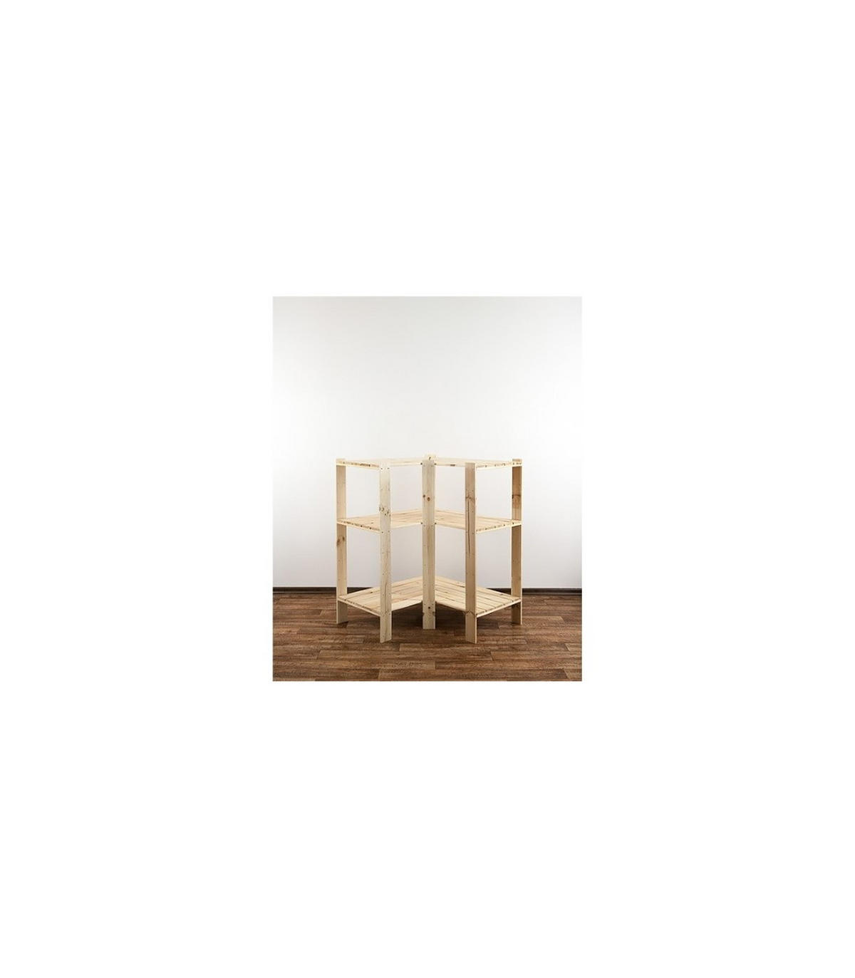 ECKREGAL WOODLAND 115x85x50cm Fachlast 120kg 3 Fachboden Kiefernholz Natur - Naturfarben, Holz (85/115/50cm) - PROREGAL