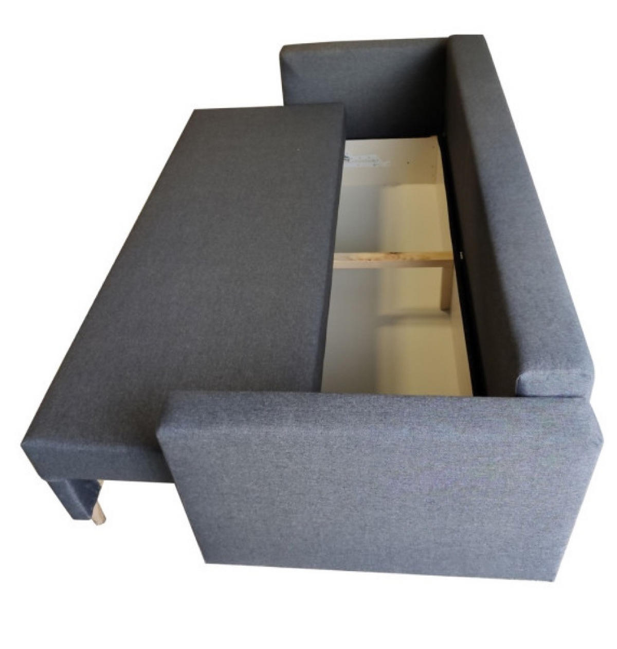 SOFA Hellgrau KAYA Drei-Sitzer - Grau, Naturmaterialien (217/92/85cm) - Sepro Meble