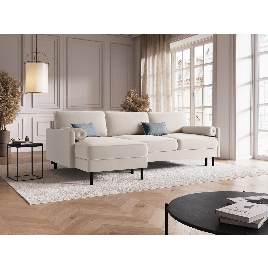 Thumbnail - Micadoni Ausklappbares-Ecksofa, Beige, Textil, 5-Sitzer, L-Form, 212x142 cm, Hergestellt in Europa, Oeko-Tex®, Wohnzimme...