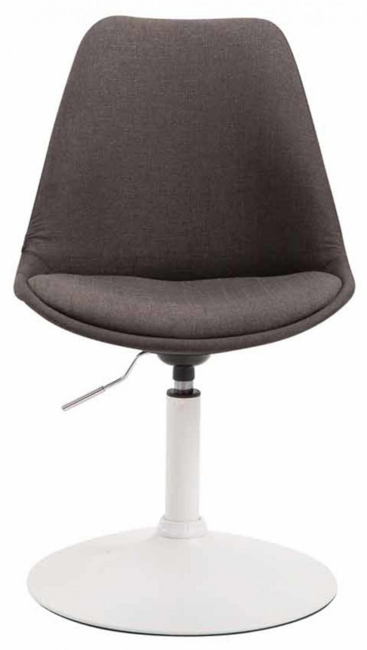 STUHL 4er Set Stoff dunkelgrau - Dunkelgrau/Weiß, Textil/Metall (48/76/57cm) - CLP