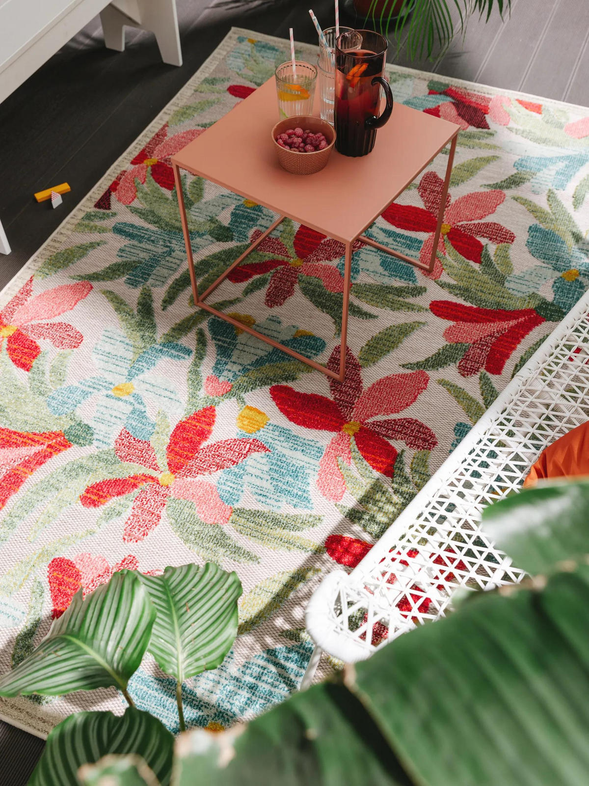 OUTDOOR-TEPPICH Noelia 200/290 cm - Multicolor, Kunststoff (200/290cm) - benuta Nest