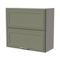 KLAPPHÄNGESCHRANK Salo W8B/90-AV Weiß / Reed Green Matt 90 / 32,5 / 72cm - Weiß/Grün, Holz/Holzwerkstoff (90/72/32.5cm) - Feldmann-Wohnen
