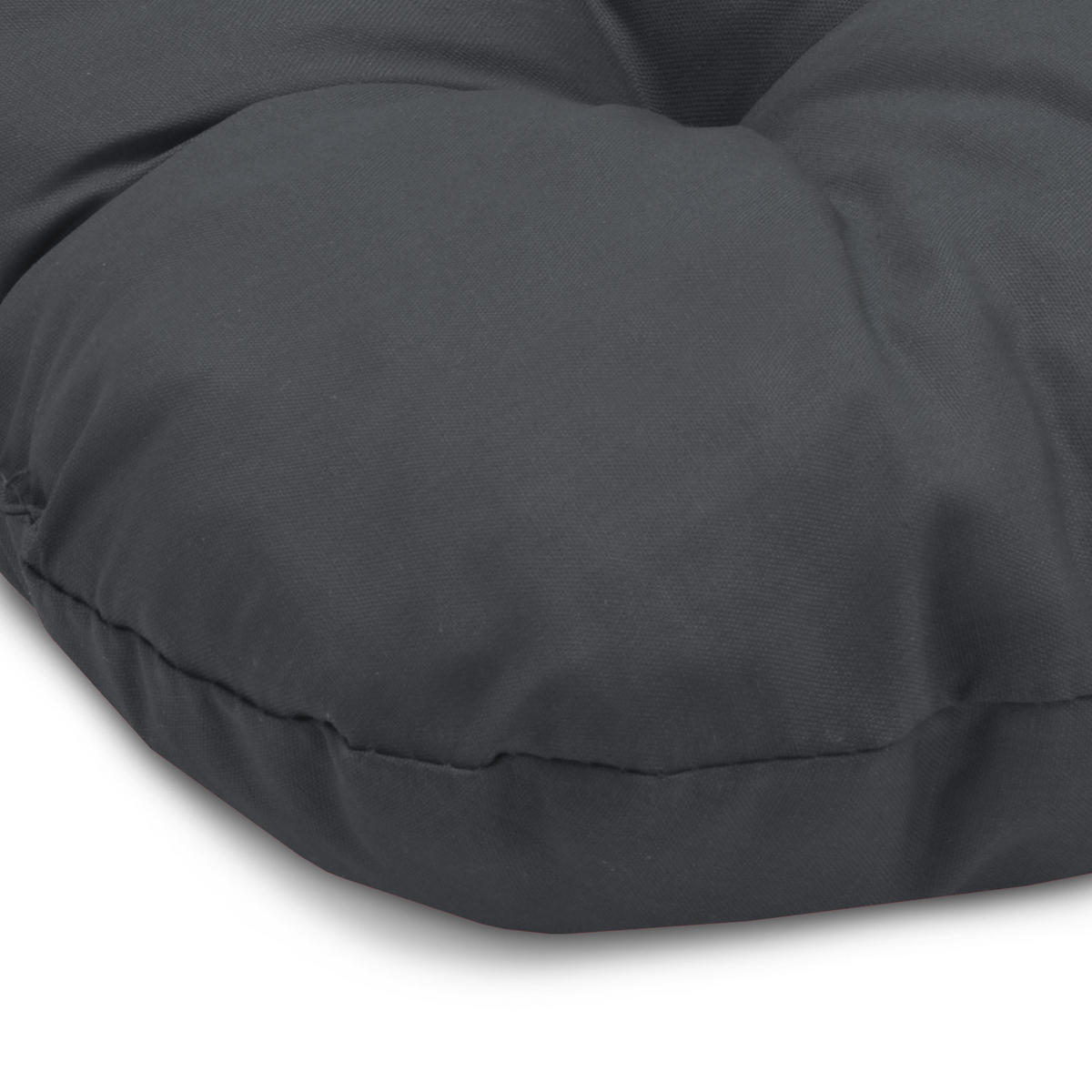 STUHLKISSEN Lisa 40/40/8 cm Anthrazit 4tlg - Anthrazit, Textil (40/40cm) - Beautissu 