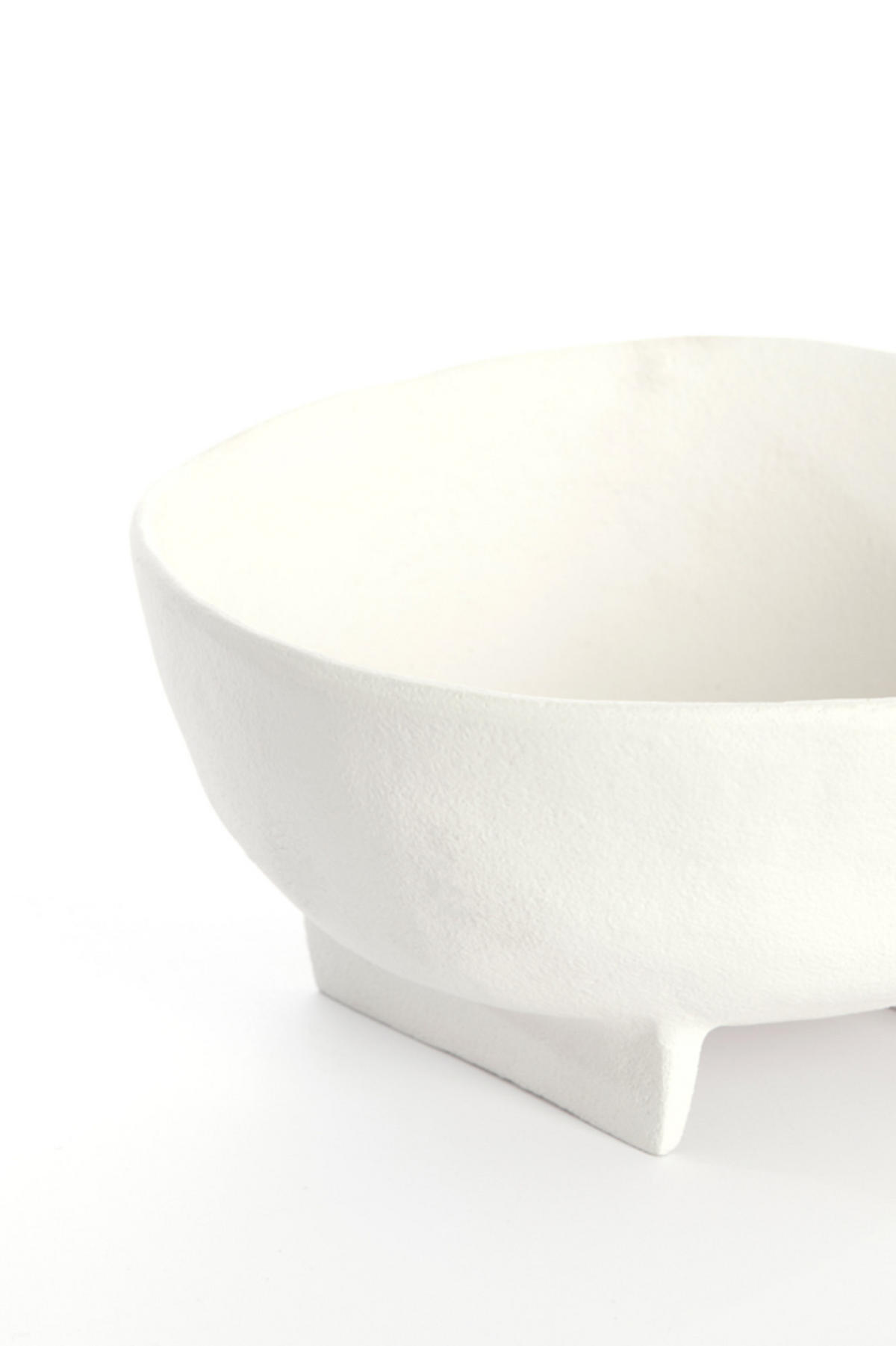 LIGHT & Living - ROSANA Schale - 21x20,5x10cm - Weiß - Weiß, Metall (10cm) - Light & Living