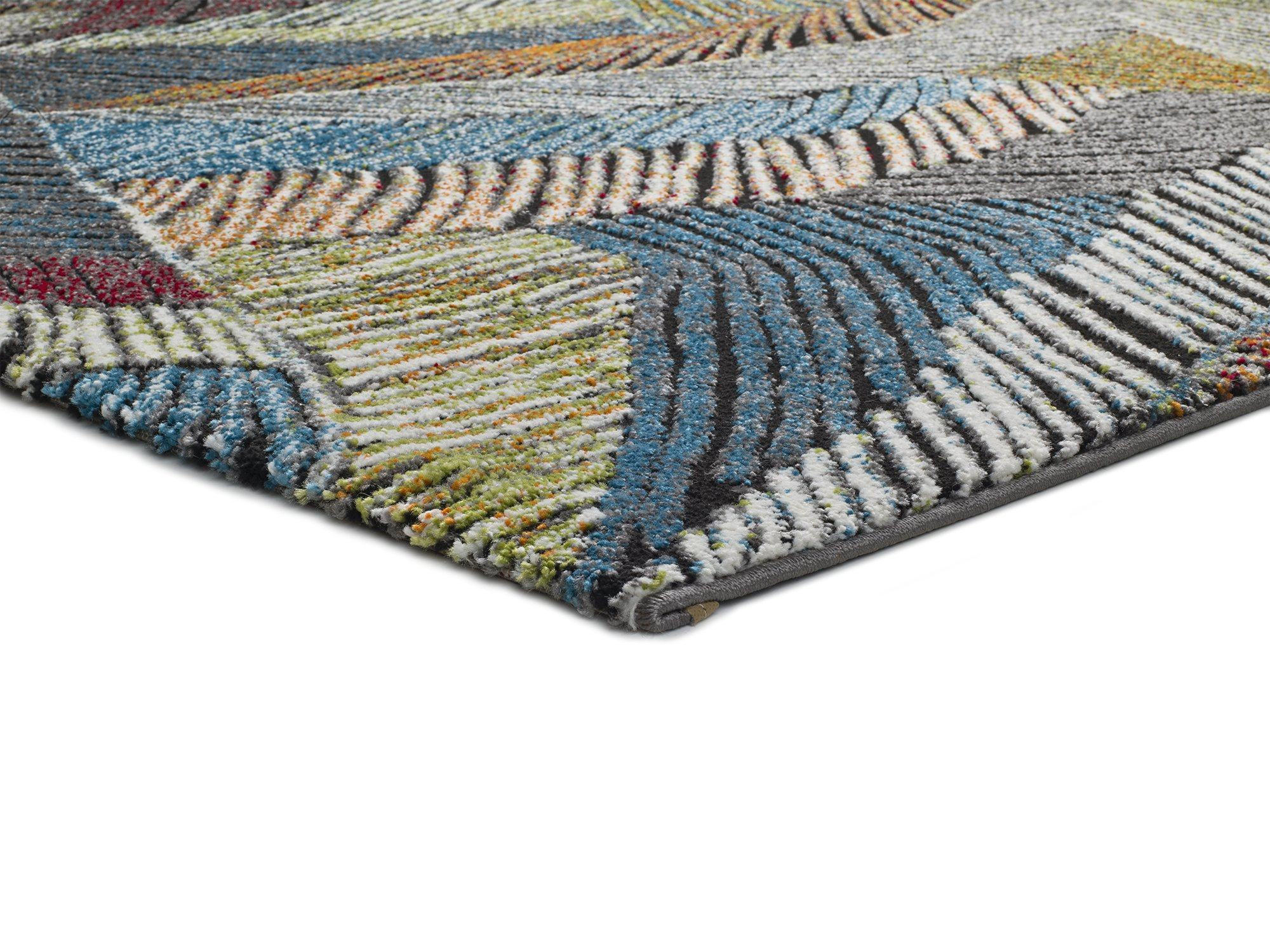 WEBTEPPICH Mehrfarbig Koby 120/170 cm - Multicolor, Naturmaterialien/Textil (120/170cm) - Atticgo