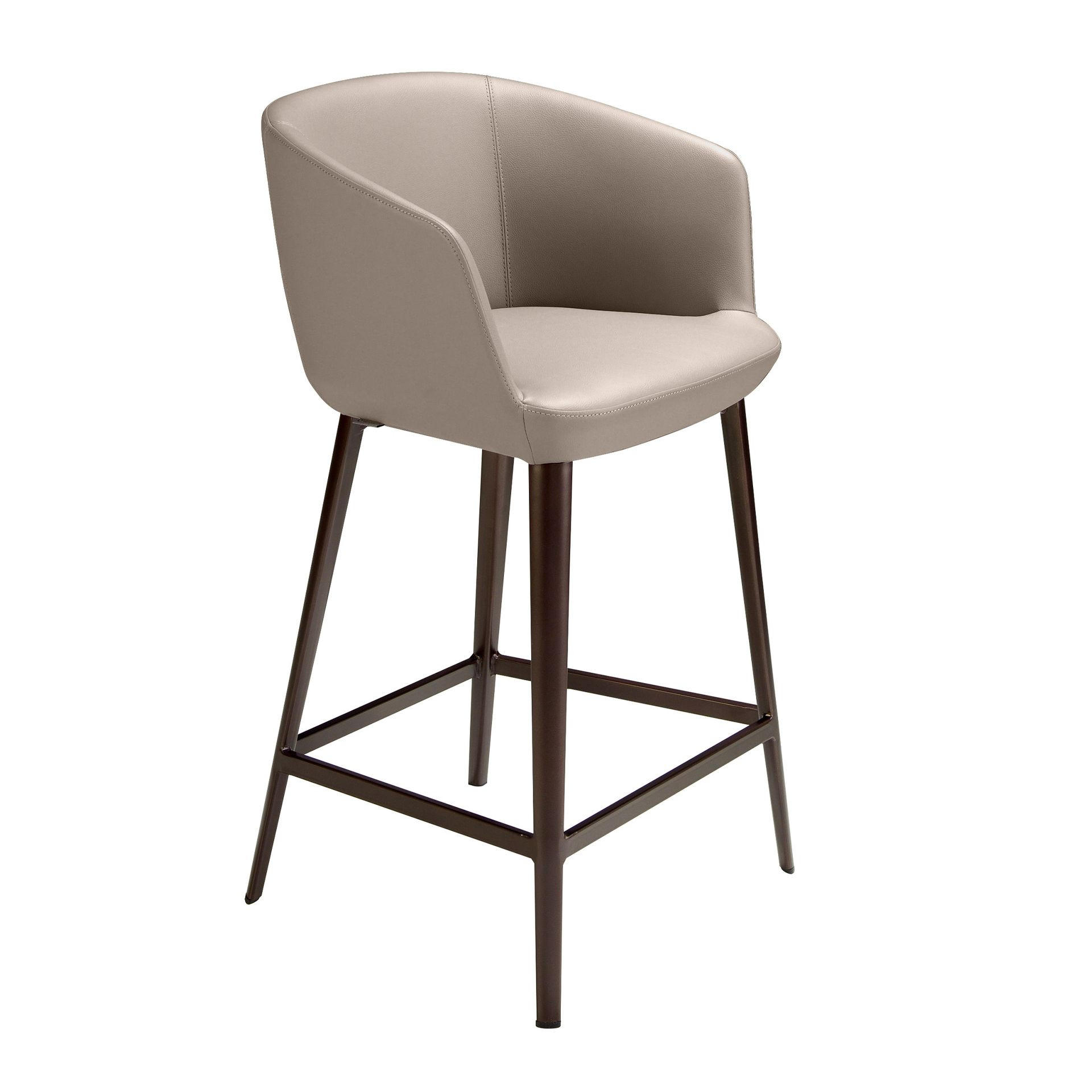 Angel Cerda Barhocker Grau, Braun 56x91x53 cm