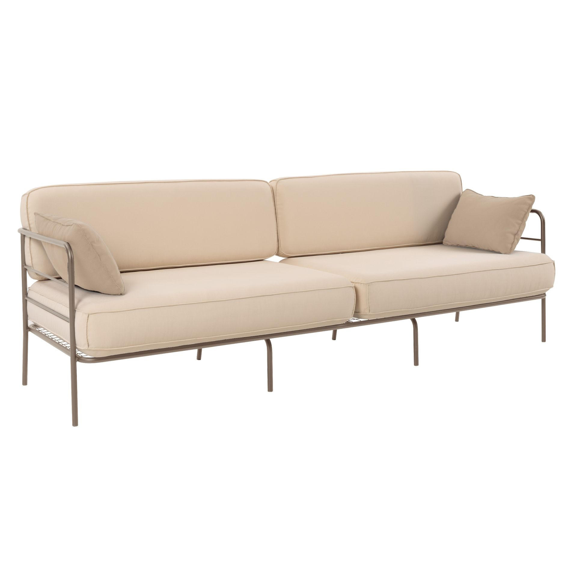 GARTEN-SOFA Preggel Beige/Beige - Beige, Textil (228/80/71cm) - Selsey