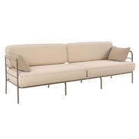 GARTEN-SOFA Preggel Beige/Beige - Beige, Textil (228/80/71cm) - Selsey