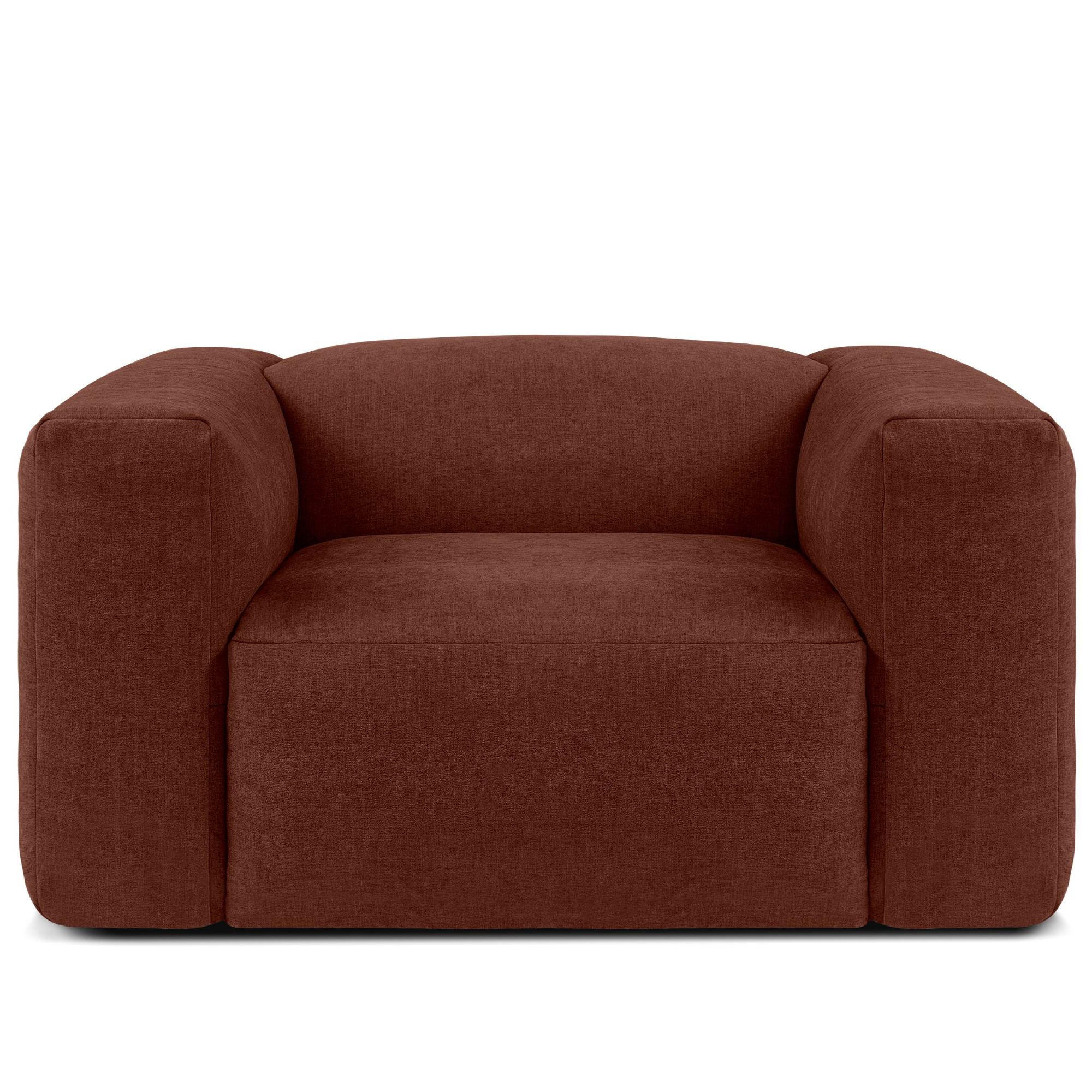 SESSEL BUFFO , Orange - Orange, Textil (130/73/96cm) - KONSIMO®