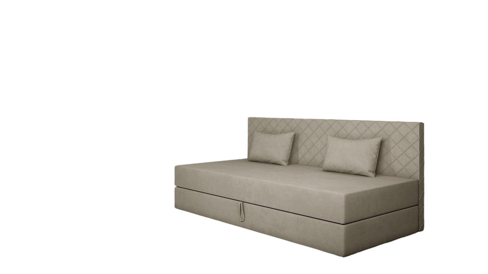 SOFA Siena In Opera - Beige, Holzwerkstoff/Textil (200/90/97cm) - Fun Möbel