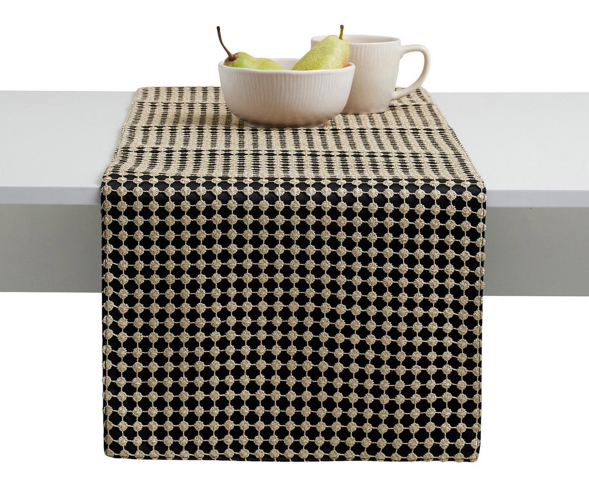 TISCHLÄUFER Antor - Braun, Textil (180/35/1cm) - home&you