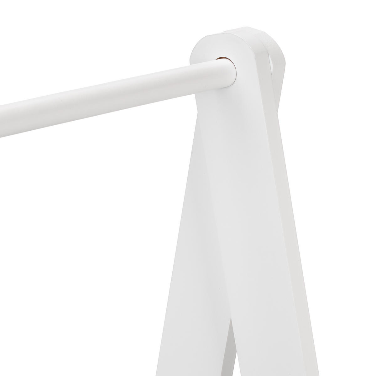 STOJAN na detské šaty - biela, drevo/kompozitné drevo (63.5/99/42cm) - Relaxdays