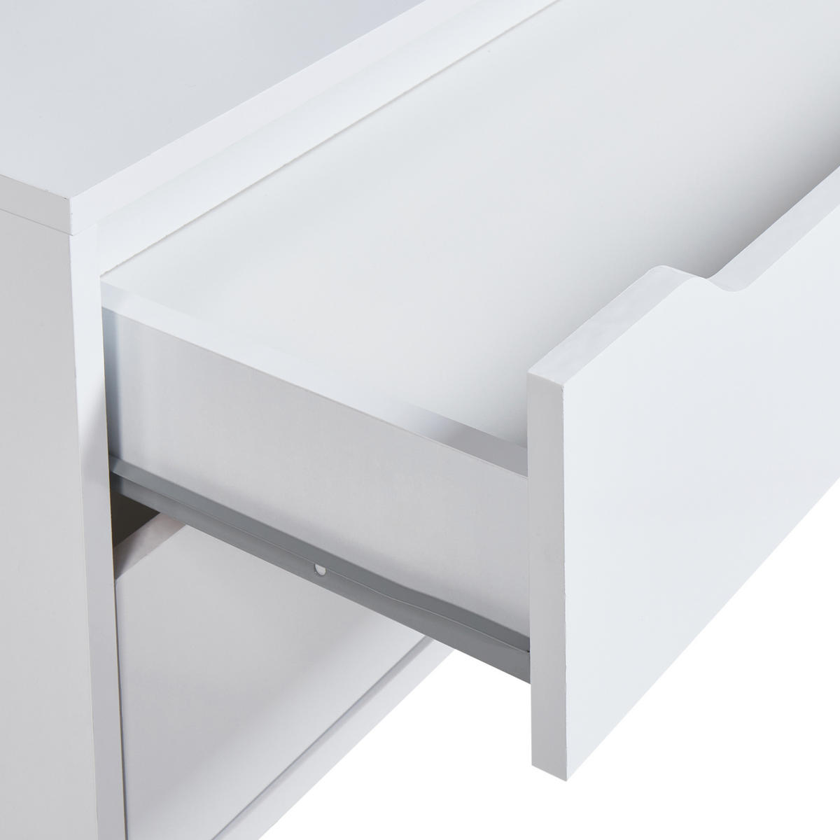 BADEZIMMERSCHRANK 80 cm Weiß Osasco - Weiß, Holzwerkstoff (80/39/39cm) - Beliani